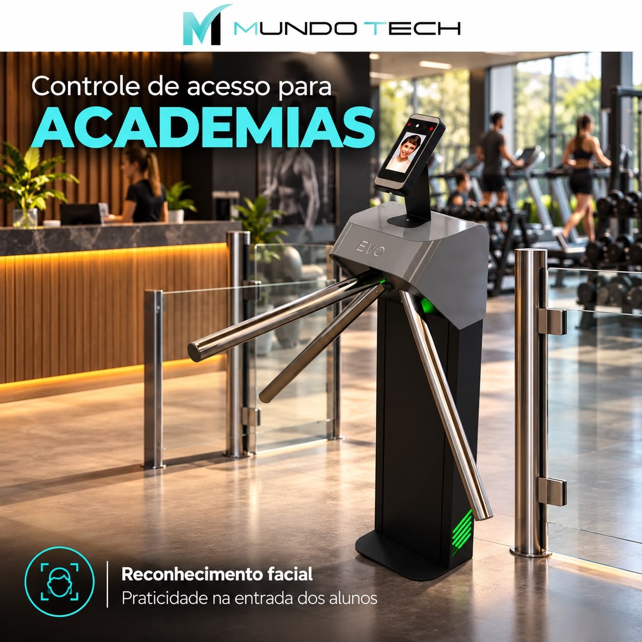 Solução de acesso para academias